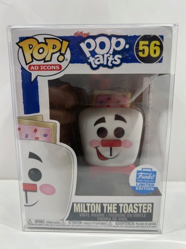 Funko pop! **funko limited edition** ad icons: Kellogg’s pop tarts - Milton the toaster vinyl figure (#56) **plastic protector cover** image 2