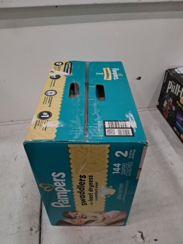 144PK PAMPERS SWADDLERS DISPOSABLE DIAPERS - SIZE 2 (12LBS -18LBS) image 2