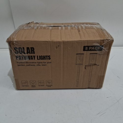 8PK BesLowe WATERPROOF SOLAR PATHWAY LAWN LIGHTS - BLACK image 5
