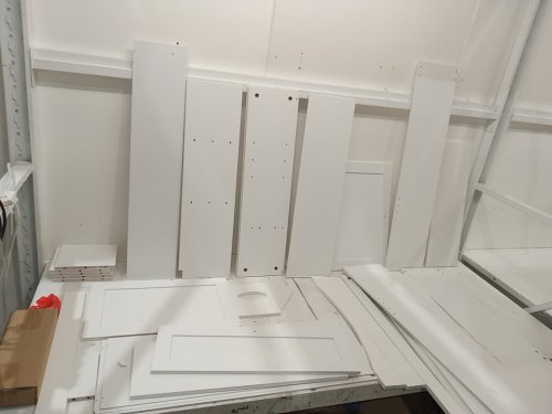 COSTWAY over the toilet bathroom storage organizer - 66" x 25" x 9.5" - white (model: ba8363) image 3