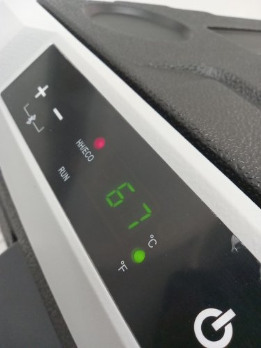 EUHOMY Dual Zone Portable Car Fridge Freezer  LED Digital Display and built-in wheels and handles - 50l  - 100v - Black / Grey (Model:CF003-50BL-CAEH) image 5