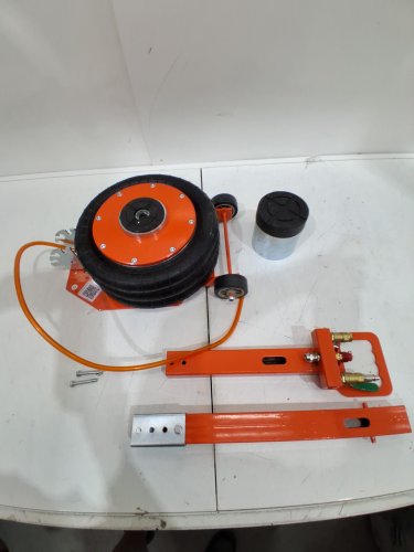 Air Jack Pneumatic Lifting Jack with Heightened Column & Adjustable Handle, Compact, Easy-to-Lift & Space-Saving Jack with Thick Rubber Pad - 3ton - orange (model: zg-c+) image 2