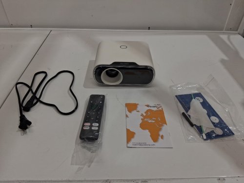 Goiaey Mini Projector with HDR 10, WiFi Cast, GoogIe Voice, Native 1080P - WHITE (MODEL: C26) image 2