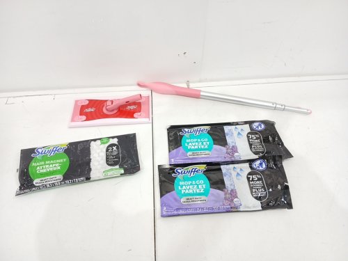 SWIFFER 2-IN-1 LIMITED EDITION COLLAPSIBLE FLOOR SWEEP and MOP PRO - PINK (MODEL: 21444373) image 3