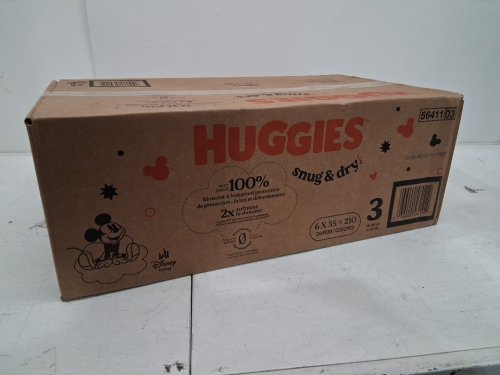 210PK HUGGIES SNUG & DRY DISPOSABLE DIAPERS - SIZE 3 (16-28LBS) - DISNEY image 2