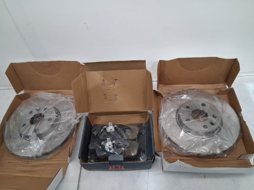 4PC Front Brake Rotor and Brake Pads Kit - For Various volvo and land rover models - (Model: 8-980725 / CMX-D1306) image 5
