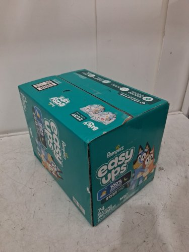 74PK PAMPERS EASY UPS DISPOSABLE TRAINING UNDERWEAR - 2T/3T - BLUEY image 2
