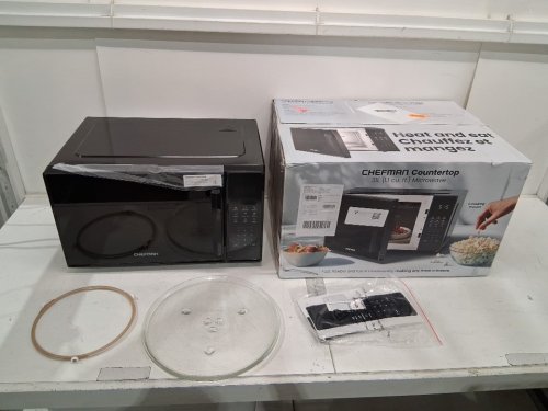 CHEFMAN Countertop Microwave Oven - 1.1CU.FT - Black (Model: RJ55-11B-V2-CA) image 2