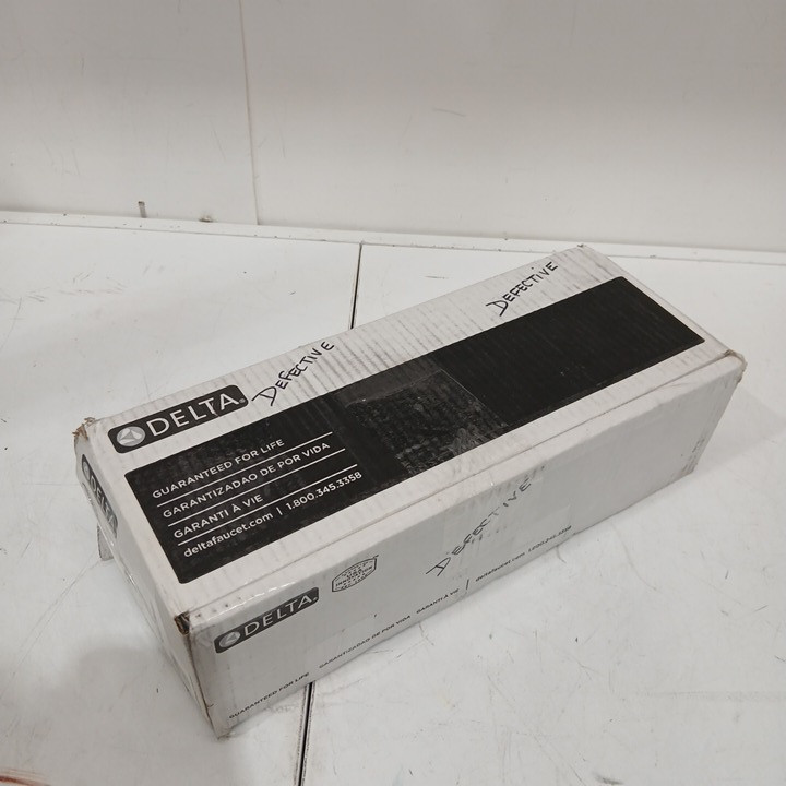 DELTA FAUCET Vero Single-Hole Bathroom Faucet with Metal Drain Assembly - 1L - Stainless Steel - (MODEL : 553LF) image 3