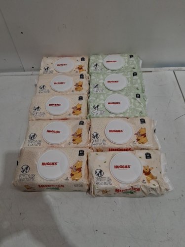 10PK HUGGIES NATURAL CARE DISNEY THEMED SENSITIVE UNSCENTED BABY WIPES - WINNIE THE POOH (total 560) image 3