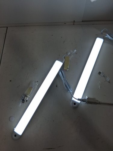2pkmotion sensor led strip lights - 2500-6500k - 16"x1.4" - white (model: GG201) image 2