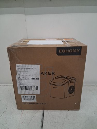 EUHOMY Countertop Ice Maker Machine with Handle, Basket and Scoop - MAKES 26LB/Day - BLACK (MODEL : im-06d / IM001-Bbl-CAEH) image 2