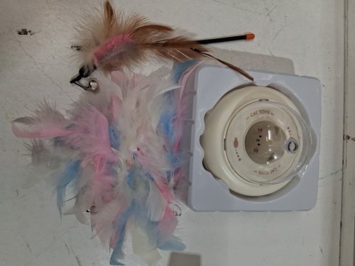 2-IN-1 RECHARGEABLE AUTOMATIC INTERACTIVE UFO CAT TOY - WHITE image 3