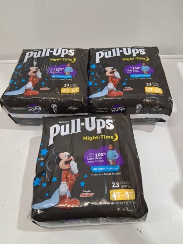 69PK HUGGIES PULL-UPS NIGHTTIME DISPOSABLE TRAINING PANTS - SIZE 4T-5T - DISNEY MICKEY MOUSE (model:58563) image 3