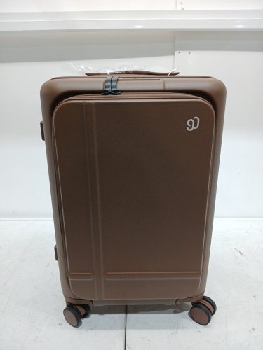NINETYGO JOURNEY 2.0 Hardshell Carry-On Luggage - 20" Suitcase with Front Compartment & TSA Lock - Coffee Brown (Model: CASR-CFE220-BW13) image 5
