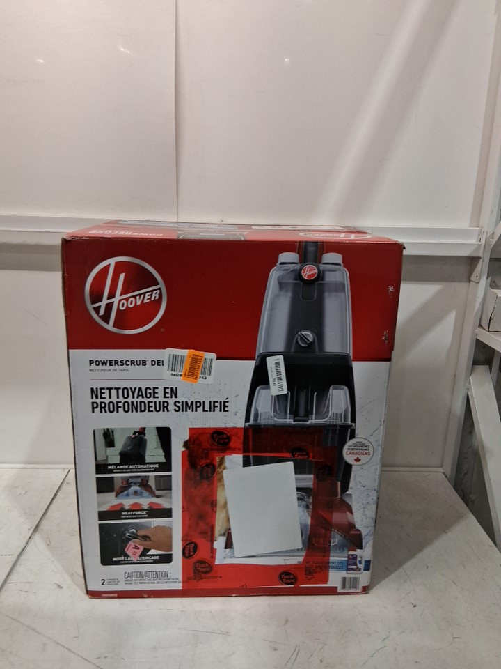 Hoover PowerScrub Deluxe Upright Carpet Cleaner with Spin Scrub, Multi‑Directional Brushes, Dual‑Tank System, Heat Force Rapid‑Dry, and Automatic Detergent Mixing - 20 FT Cord - red/black (MODEL: FH50150VCD) image 2