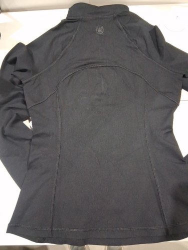 2pc women's clbhs slim fit quarter zip performance shirt with high waist skort with pocket - extra small - black image 3