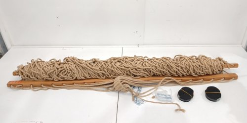 Lazy Daze Double Rope Hammock - 2 Person - 450LBS Cap - 12FT - Brown (Model: hm-cot002) image 3