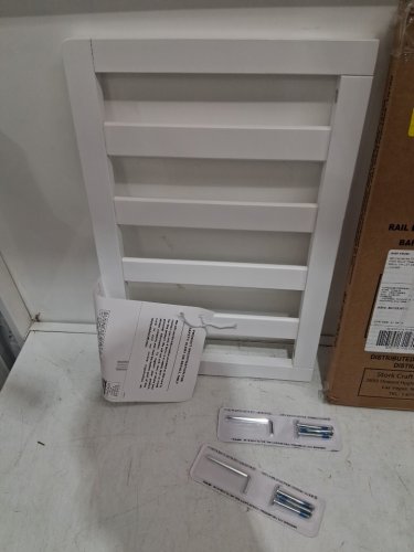 Storkcraft Universal Toddler Slat Safety Rail For Turning Select Storkcraft/Graco Cribs - 18.5" x 12.28" - White (Model: 01350-301-TS) image 3