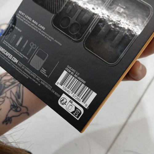 5pc mens manscaped Shears 3.0 Precision Nail Grooming Travel Kit - black - (model: 30-00200) image 3