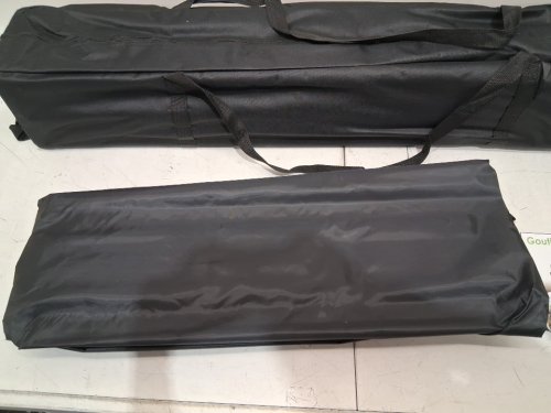 GOUTIME EZ POP UP CANOPY TENT GAZEBO with WHEELED CARRYING BAG - 10FT x 10FT - BLACK (SW-9637bl) image 4
