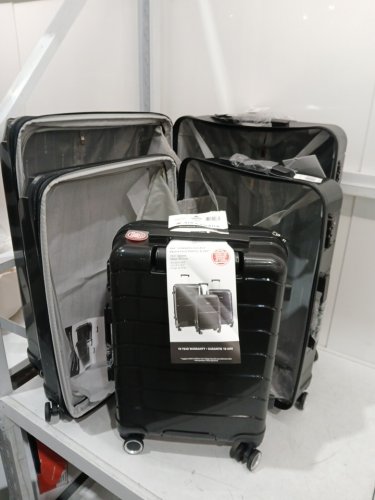 3PC Air Canada Optimum Hardside Spinner Rolling Luggage - 28", 24", 20" - Black image 13