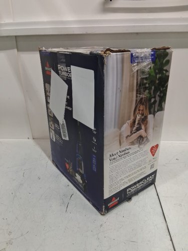 BISSELL POWERCLEAN POWERFUL & LIGHTWEIGHT TURBOBRUSH PET UPRIGHT CARPET CLEANER - 120V - BLUE - (MODEL:3939C) image 2