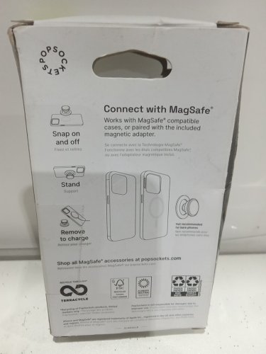 POPSOCKETS POPGRIP MAGNETIC Phone Grip & Stand FOR MAGSAFE with magnetic adapter - Tortoise Black image 3