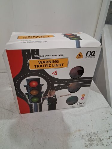 8PC Simulation Traffic Light and Crosswalk Light Signal play Set - black image 2