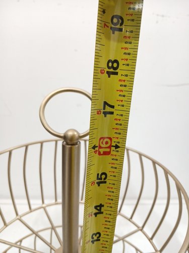 Overandback 2 Tier Basket - 17" - Gold image 3