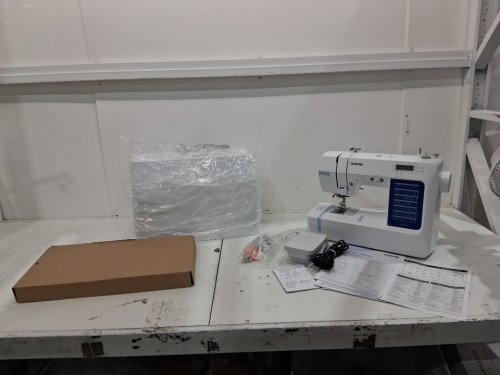 Brother computerised 70 stitch Sewing & Quilting Machine with lcd display, hard cover & extension table - White (Model: CS7000X) image 3