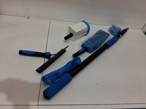 5PC ALLSPACE MULTI-PURPOSE HOME CLEANING KIT - 12FT MAX - BLUE/SILVER (MODEL: 2001859) image 2