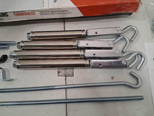 4pc HAPPIJAC QWIK-LOAD TURNBUCKLES - 2 FRONT AND 2 REAR BARRELS - 5000lbs max  STAINLESS STEEL (MODEL: 182895) image 4
