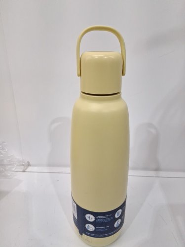 SodaStream Fizz & Go STAINLESS STEEL CARBONATING BOTTLE - 30OZ - Pastel Yellow image 3