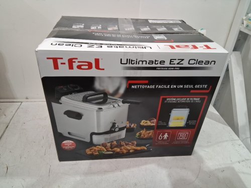 T-fal EZ Clean Deep Fryer, Low Odor XL Deep Fat Fryer - 3.5L - black/silver (model: serie f58-m1) image 2
