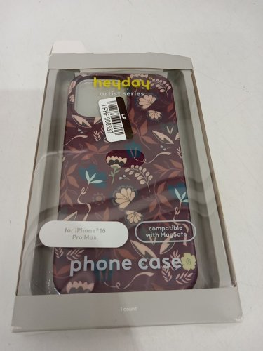 Heyday artist series phone case for iPhone 16 Pro Max compatible with MagSafe - Allie Burgundy Floral (model: 080 08 5486) image 2
