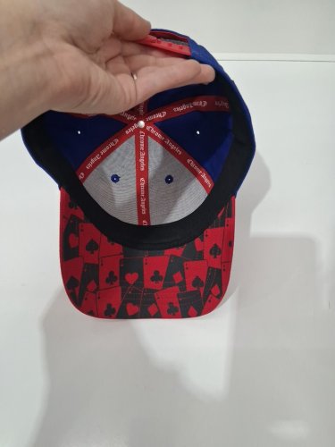 MEN'S NO LUCK ALL HUSTLE AMERICAN FLAG HAT - OSFM - BLE/RED/WHITE image 4
