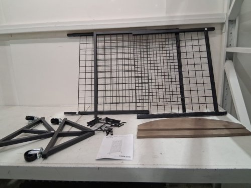 CHOEZON Wire Grid Wall Panel Display Stand -5.7ft x 2' FT - black (model: tcj17) image 3