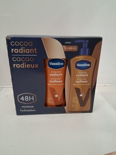 3PK VASELINE INTENSIVE CARE COCOA RADIANT BODY LOTION - 600ML EACH image 2