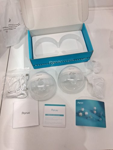 Paruu Hands-Free Breast Pump Wearable, Strong Suction, Low Noise, Electric Breast Pump Portable, Smart Display - white (MODEL:p16) image 3