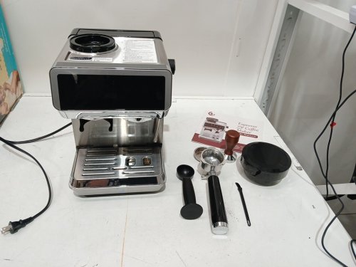 AMZCHEF 20 BAR ESPRESS MACHINE WITH BUILT-IN GRINDER, MILK FROTHER AND TOUCHSCRREN DISPLAY - SILVER/BLACK (MODEL: CM1626) image 4