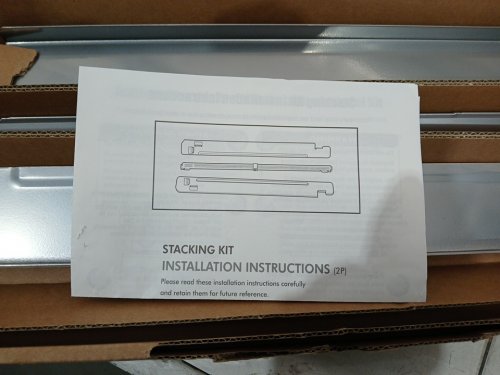 LG Electronics Laundry Front Load Stacking Kit - 27'' - chrome (Model: KSTK4) image 4