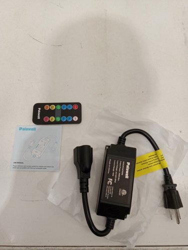 palawell indoor/outdoor dimmer for string lights - black image 2