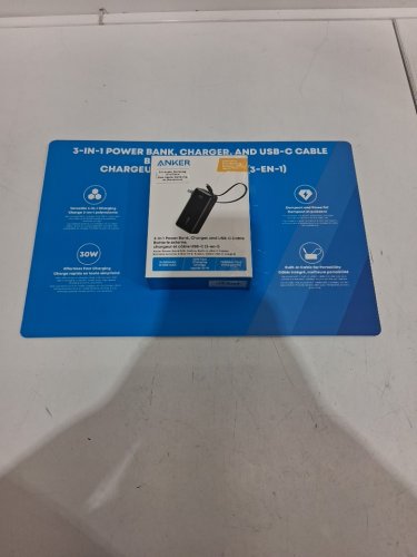 ANKER 3-IN1 10K WIRELESS PORTABLE CHARGER WITH BUILT-IN USB-C CABLE - 30W - 10000MAH - BLACK (MODEL:3431800) image 2