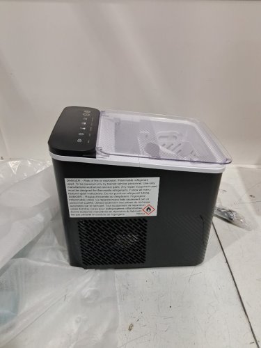 EUHOMY SELF-CLEANING BULLET COUNTERTOP ICE MAKER WITH ICE SCOOP - MAKES 27LB PER DAY - BLACK (MODEL: im021-bbl-caeh / IMB1008CA-UL) image 6
