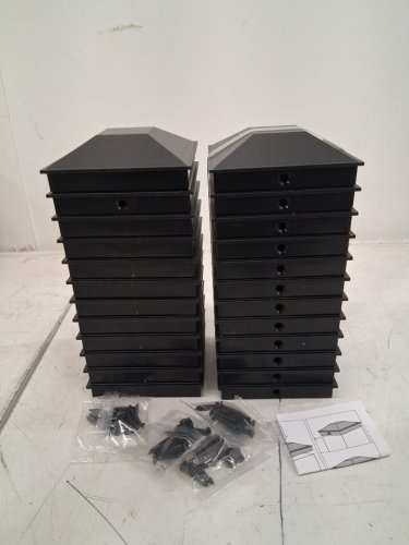 24pk Goovilla Post Caps - FITs 4" X 4" POSTS - black image 3