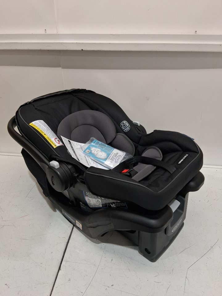 GRACO SNUGRIDE 35 LITE LX INFANT CAR SEAT - GOTHAM FASHION BLACK/GREY (MODEL: 2143034) image 3