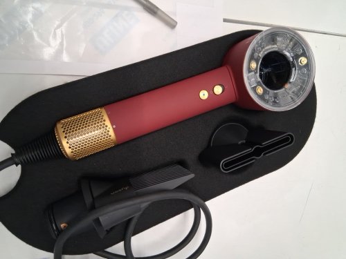5PC DYSON SUPERSONIC NURAL HAIR care DRYER - red/gold  (MODEL: HD16) image 8