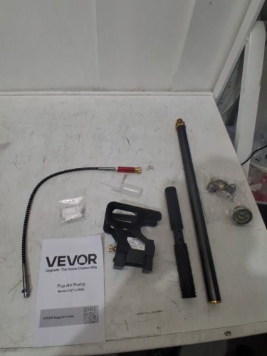 High Pressure Air Rifle Filling Stirrup Pcp Air Pump - 10" x 5" x 24" - Black (Model: DQT-3JW06) image 4