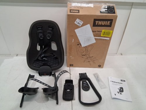 thule Yepp Nexxt 2 Mini universal Front Mounted Lightweight and Breathable seat with adjustable footrests and 5 point harness - black (model: 12021156) image 2